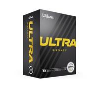 Wilson Bolas de Golf, Ultra Distance, Bola de golf de dos piezas, 24 Bolas, Blanco
