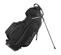 Wilson Bolsa de Golf Talus 5 Stand Hybrid, Unisex, con 9 Bolsillos y Divisor de 5 Vías, Diseño Híbrido y Vérsatil, Cómodo Transporte, Color Negro y Blanco