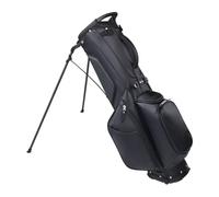 Wilson Bolsa de Golf The 1914, Unisex, con Exterior de Piel de Poliuretano y Patas de Carbono, Organización Premium y Transporte Cómodo en Cada Ronda, Color Negro