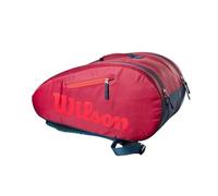 Wilson Bolsa de pádel para niños y jóvenes, Junior Padel Bag, para hasta 3 Raquetas, Rojo (Infrarrojo)