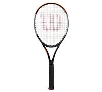 Wilson Burn 100 ULS V4.0, Raqueta de tenis, Juego recreativo y ambicioso, Negro/Gris/Naranja