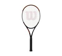 Wilson Burn 100 ULS V4.0, Raqueta de tenis, Juego recreativo y ambicioso, Negro/Gris/Naranja