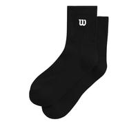 Wilson Calcetines Quarter Top, Black, L Unisex Adulto