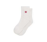 Wilson Calcetines Quarter Top, Bright White/Infrared, L Unisex Adulto