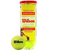 Wilson Championship Extra Duty, Pelotas De Tenis Tubo Con 3 Para Todas Las Superficies Unisex Adulto, Amarillo, Balls