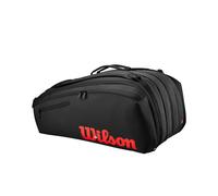Wilson CLASH V3 - Bolsa de raqueta para tenis, 15 unidades, Negro -, Bolsa de raqueta de tenis, Negro -, Bolsa de raqueta de tenis