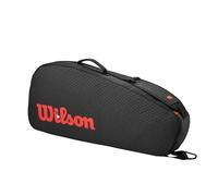 Wilson Clash V3 Super Tour - Bolsa para Raquetas de Tenis, Color Negro/infrarrojo, Capacidad para hasta 6 Raquetas