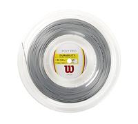 Wilson Cordaje de tenis Poly Pro 16 - 200 m - 1,30 mm - Plateado