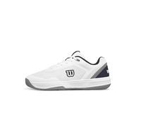 Wilson Courtglide Men's Tennis Shoe, Zapatilla de Tenis Hombre, White/Navy Blazer/Quarry, 44 2/3 EU X-Ancho