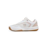 Wilson Courtglide Women's Tennis Shoe, Zapatilla de Tenis Mujer, White/Cameo Rose / Gum1a, 43 1/3 EU X-Ancho