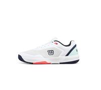 Wilson Courtglide Zapatillas Tenis Hombre, Blanco/Bay/Coral, T. 44