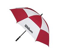Wilson Paraguas Resistente Dosel antiviento a Prueba de tormentas, Plástico, Tour, Unisex Adulto, Blanco/Rojo, Diámetro: 157 cm