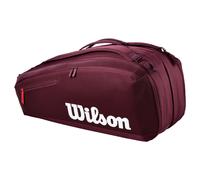 Wilson Defyer V1 Super Tour 9PK Maroon Bolsa de raquetas de tenis