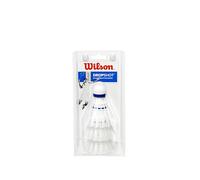 Wilson Shuttlecocks Dropshot Volantes de bádminton Tubo de 3 Unidades, Unisex, Blanco, White, 3 Pieces