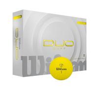 WILSON Duo Soft - Pelotas de golf (docena), color amarillo