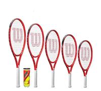 Wilson Federer Junior Raqueta de Tenis, Funda Protectora y Pelotas de Tenis (19 ", 21", 23 ", 25" y 26 ") (23" + Balls)