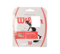 Wilson Fierce CX Cordaje de bádminton, Multifilamento, 0,72 mm grosor, WRR943500, Unisex, Negro, 10 m