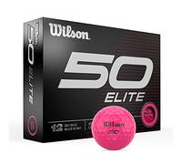 WILSON Fifty Elite - Pelotas de golf (12 unidades), color rosa