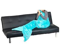 Wilson Gabor Mantas para Cama - Manta de Sirena: Suave Manta de Sirena, para Adultos, con Aleta, 180 x 70 cm (Sirenas acogedora, niños, Cola)