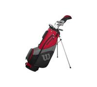 Wilson Golf Medio Set Pro Staff SGI, Juego de Palos de Golf para Hombre, Mano Dominante Izquierda, Nivel Principiante y Avanzado, Grafito, Rojo, WGG150005