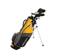 Wilson Golf Pro Staff JGI MD Juego de Palos Junior para Niños de entre 8 y 11 Años, Altura: 127 - 142 cm, Mano Dominante Izquierda, Grafito, Incl. Bolsa de Transporte, Amarillo, WGGC91831