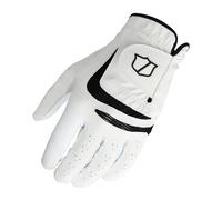WILSON Grip Plus - Guante de golf para hombre, mano derecha, blanco/negro, XL