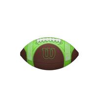 WILSON GST SpeedSkin Hylite - Balón de fútbol, color marrón/verde, tamaño peewee