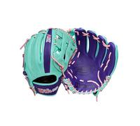 Wilson Guante de béisbol de Invierno 2025 A2K DW5 de 12 Pulgadas, para Lanzamiento de Mano Derecha, Espuma de mar/Morado/Rosa