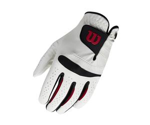 Wilson, Guante de Golf para Hombre, Talla M, Mano Derecha, MRH, Blanco, Feel Plus, WGJA00065M