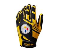 Wilson Guantes de fútbol americano AD NFL Stretch Fit PT Negro/Am Adulto