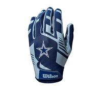 Guantes de Fútbol Americano Wilson Ad Nfl Stretch Fit Dl Azul/Blanco ADULTO