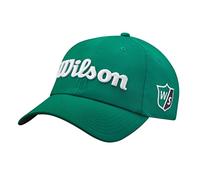 Wilson Hombre Gorra de golf, PRO TOUR, Poliéster, Verde/Blanco, Talla única, WGH7000057