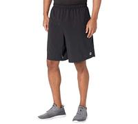Wilson Hombre Shorts, Rush 9 Woven Short, Poliéster, Negro, Talla M, WRA746603MD