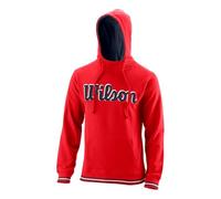 Wilson Hombre Sudadera con Capucha, CHI Script PO Hoody, Algodón, Rojo (Wilson Red), Talla XXL, WRA791103XX