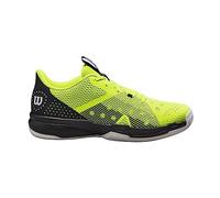 Wilson Hurakn Team, Padel Sneakers Hombre, Safety Yelllow/Black, 41 1/3 EU