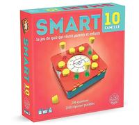 Wilson Juegos | Smart 10 Familia Versión Francesa | Juego de Quiz Fun y Compact | Juego de Quiz Nómada para 2 a 8 Jugadores a Partir de 7 Años| Juego de Cuestionarios con 100 Cartas Preguntas