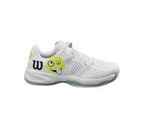 Wilson Kaos EMO, Tennis Shoe, White/Safety Yellow/Stratosphere, 28 EU