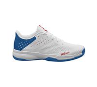 Wilson Kaos Stroke 2.0, Tennis Shoe Hombre, White/Deja VU Blue Red, 40 EU