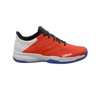 Wilson Kaos Stroke 2.0, Tennis Shoe Hombre, White/Orange/Bluing, 43 1/3 EU