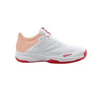 Wilson Kaos Stroke 2.0, Tennis Shoe Mujer, White/Peach Parfait/Infrared, 42 2/3 EU