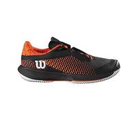 Wilson Kaos Swift 1.5, Sneaker Hombre, Black/Phantom/Shocking Orange, 44 2/3 EU