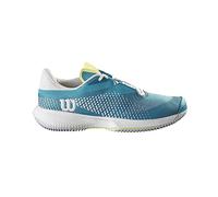 Wilson Kaos Swift 1.5, Sneaker Mujer, Algiers Blue/White/Sunny Lime, 40 2/3 EU