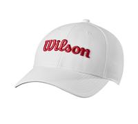 Wilson Gorra de tour, color blanco/rojo, Blanco, Talla única