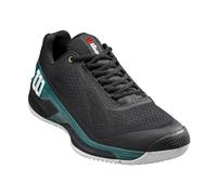 WILSON Men's Rush Pro 4.0 Blade, Zapatillas Hombre, Negro Verde Azulado Profundo, 48 EU