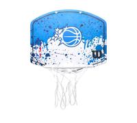Wilson Mini Aro de Baloncesto, Balón NBA, de Plástico para Colocar sobre la Puerta, Juega En Cualquier Lugar, Montaje Fácil