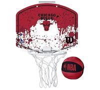 Wilson Mini canasta de baloncesto NBA TEAM MINI HOOP, CHICAGO BULLS, Plástico