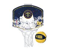 Wilson Mini canasta de baloncesto NBA TEAM MINI HOOP, DENVER NUGGETS, Plástico
