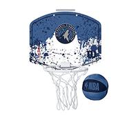 Wilson Mini canasta de baloncesto NBA TEAM MINI HOOP, MINNESOTA TIMBERWOLVES, Plástico