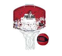 Wilson Mini canasta de baloncesto NBA TEAM MINI HOOP, PORTLAND TRAIL BLAZERS, Plástico