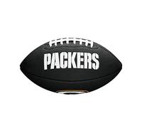 Wilson WTF1533BLXBGB Pelota de fútbol Americano Mini NFL Team Soft Touch Green Bay Packers para Juego recreativo, Unisex-Adult, Negro